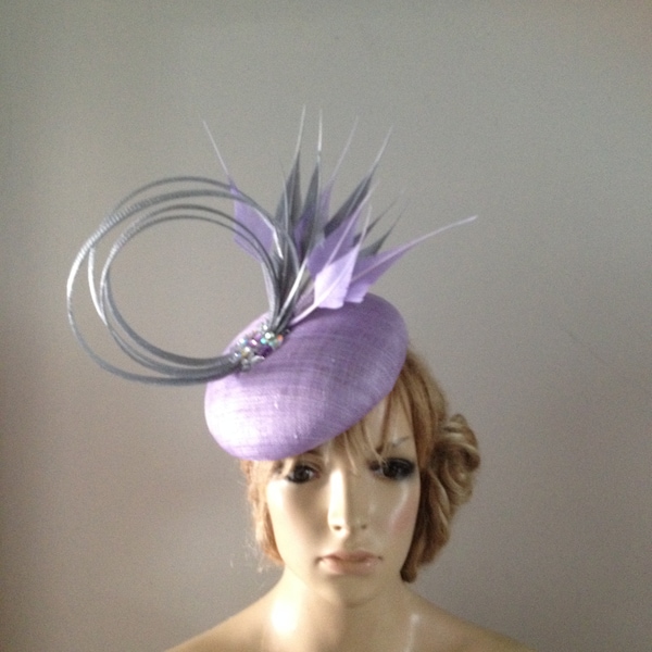 Lilac Pillbox Hat Etsy