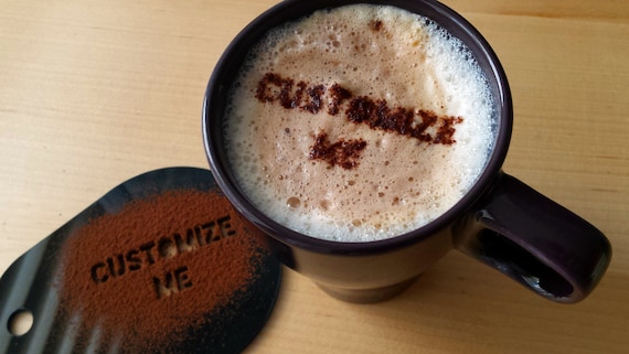 Customized Stencil For Coffee Or Cake Decoration Etsy