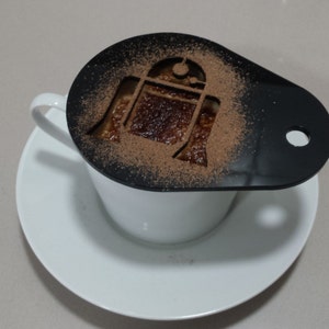 Star Wars inspired stencil for coffee or cake decoration image 3