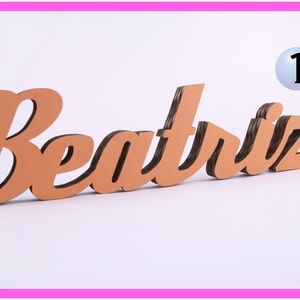 Customized cardboard letters