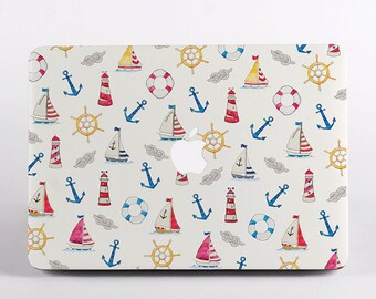 Summer Boats MacBook Case for Macbook Air 15,  Pro 14 A2442, MacBook Pro 16 A2485, Air 13 inch M2, MacBook Pro 13 2020, Pro 13 & Pro 15 inch