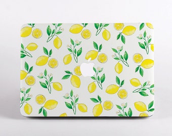 MacBook Cases Yellow Sour Sweet Summer Fruit Lemon Plastic Hard Shell Compatible Mac Air 11 Pro 13 15 MacBook Accessories Protection for MacBook 2016-2019 Version