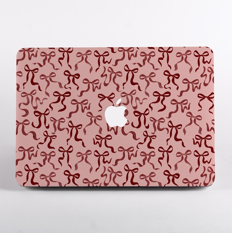 Ribbon Bows MacBook Case, Pink Laptop Cover for MacBook Pro, Air and ...