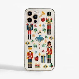 Nutcracker Ballet Christmas Phone Case for iPhone 15, iPhone 14, 13, 12 Pro Max, Samsung Galaxy S21 5G, Google Pixel 5, OnePlus 9 and more.