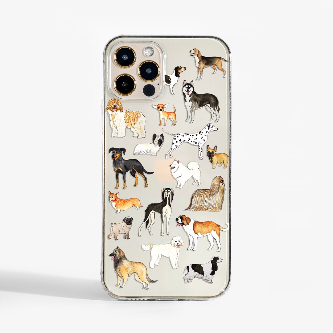 Cute Dogs Phone Case for iPhone 14 13 12 Pro Max 11 Etsy UK