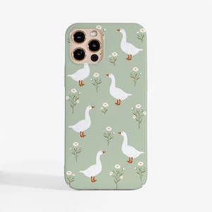 Coque de portable Goose pour iPhone 16e, iPhone 16, iPhone 15, iPhone 14, iPhone 13, iPhone 12, Samsung S21, Samsung S25 Ultra et plus