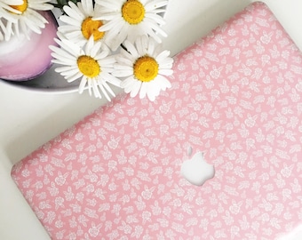 Pink Roses MacBook Case, Floral Laptop Cover for MacBook Pro, Air and MacBook Neo