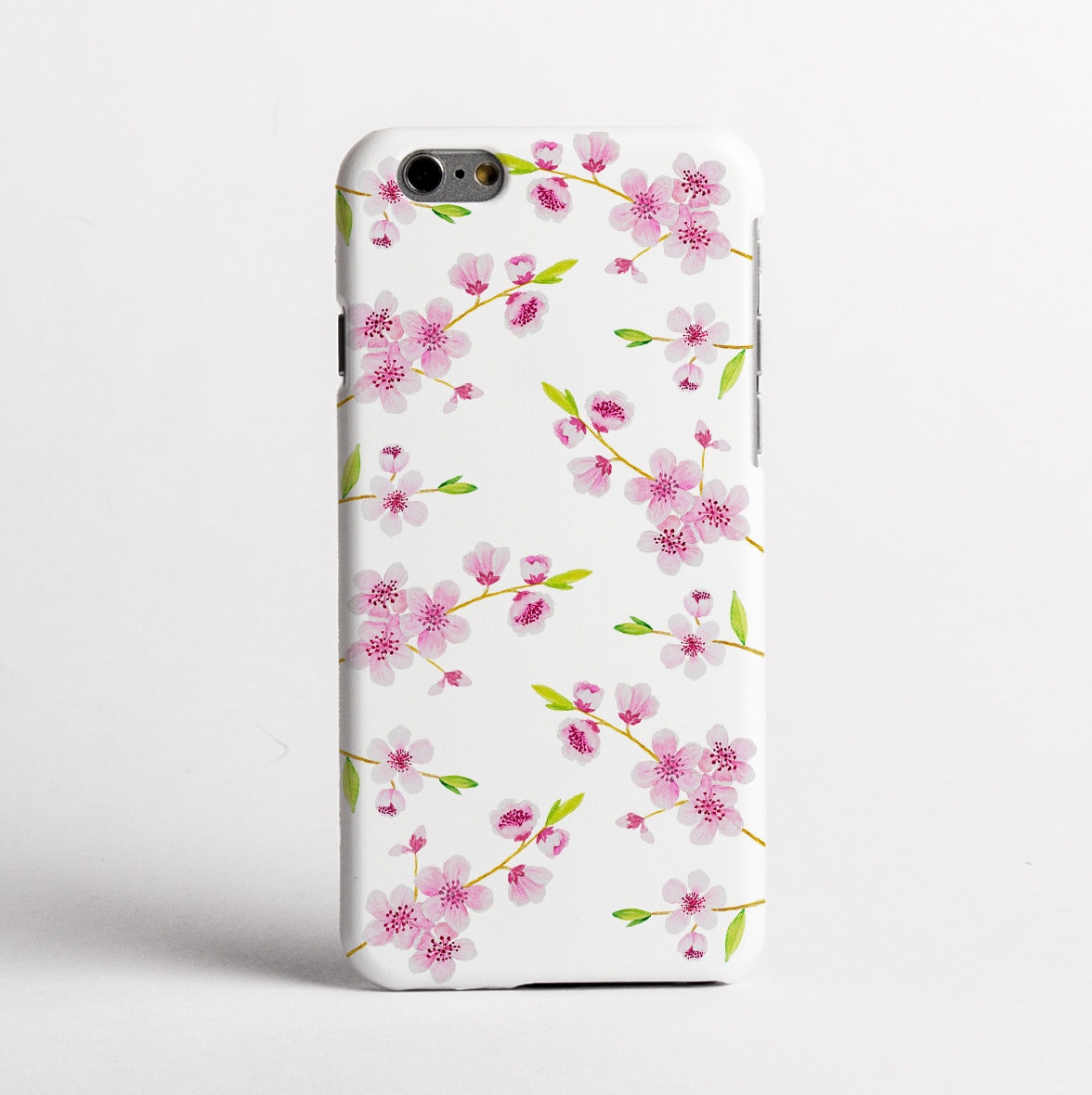 Lovecases White Cherry Blossom Gel Case - For iPhone 15 Pro Max