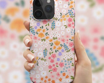Cute Summer Flowers Phone Case for iPhone 17e 17 16 15 14 13, Samsung Galaxy S26 S25 S24 & Google Pixel. MagSafe