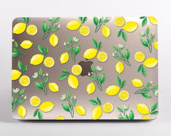 Lemons clear MacBook Case for Macbook Air 15, Pro 14 A2442, MacBook Pro 16 A2485, Air 13 inch M2, MacBook Pro 13 2020, Pro 13 & Pro 15 inch.