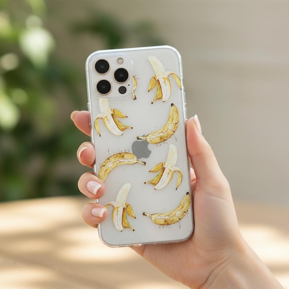 Clear Banana Phone Case for Iphone, Samsung Galaxy & Google Pixel. Magsafe  Compatible - Etsy