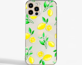 Cute Lemons phone case for iPhone 14, 13, 12 Pro Max, 11, Samsung S21, S22, Google Pixel 5, OnePlus 9 and more