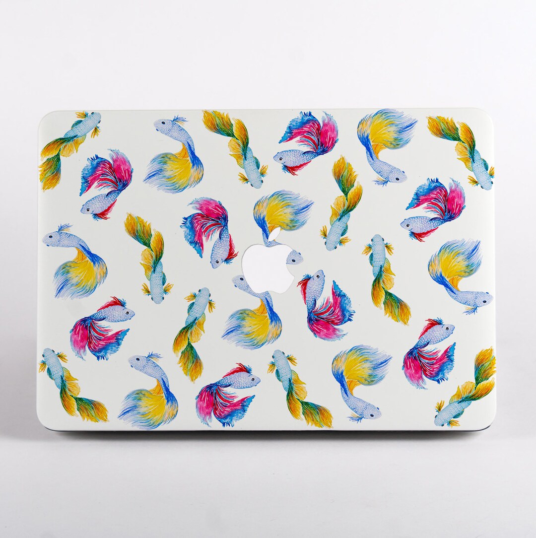 Rainbow Betta Fish MacBook Case for MacBook Air 15, Pro 14 A2442