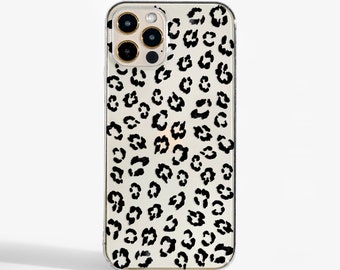 Leopard Print Phone Case for iPhone 17, 16e, 15, 14, 13, 12, Samsung S21, S26, S25 & Google Pixel. Scratch-Resistant and MagSafe Compatible.