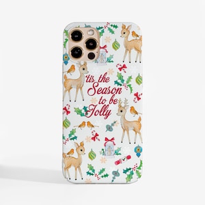 Season to be Jolly Christmas Phone Case for iPhone 16e, iPhone 15, iPhone 14, iPhone 13, iPhone 12, Samsung S21, Samsung S25 Ultra and more