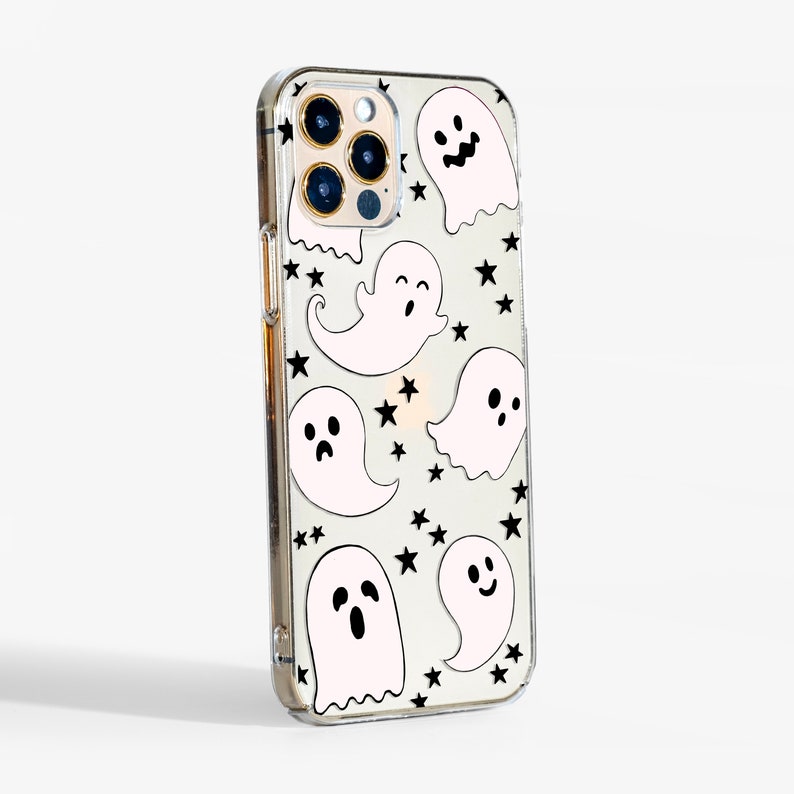 Halloween Ghosts Clear Phone Case Design for Iphone Cases Etsy