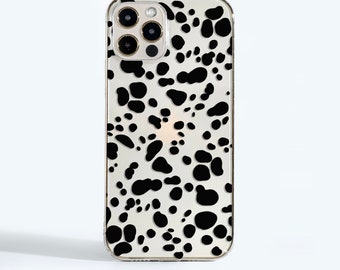 Dalmatian Spots Phone Case fit for iPhone 14 Pro, 13, 12, 11, XR, 8+, 7 & Samsung S21, S22, Google Pixel 5, OnePlus 9 and more