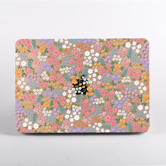 カラフルなMacBookケース かわいいカラフルな花柄のMacBookケース、MacBook Pro、Air、Neo用の