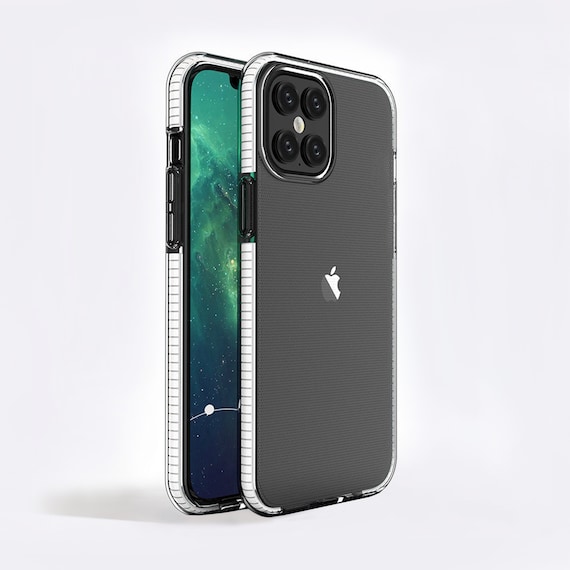 Clear Protective Bumper Phone Case. Shockproof case cover for iPhone XR, iPhone 11, iPhone 11 Pro, iPhone 12, iPhone 13 and iPhone 14 models