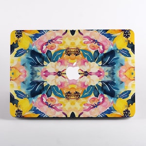 Watercolour flowers MacBook Case for MacBook Air 15, Pro 14 A2442, A3112 M4, MacBook Pro 16 A2485, Air 13 inch, MacBook Pro 13 and Pro 15