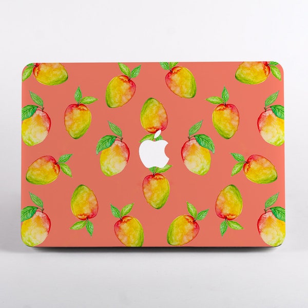 Tropical Mangos MacBook Case for MacBook A1534, A1465, A1466, A1278, A1286, A1502, A1706, A1708, A1398, A1707, A1932. Dessi Designs