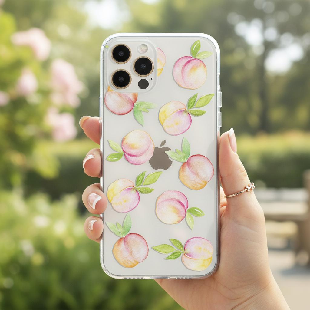 Peach phone case - Etsy 日本