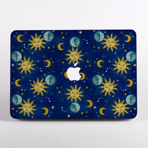 Vintage Stars Celestial MacBook Case | Fits Pro 14 Pro 13 Pro 16 Air 15 Air 13 | Cute and Durable Cover for MacBook Pro & Air models