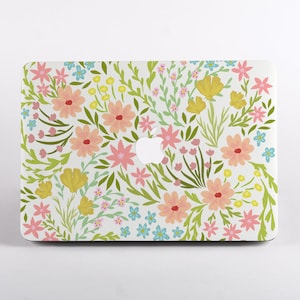 Cute Flowers MacBook Case for MacBook Air & MacBook Pro,  Air 15 A3114, Air 13 M3, Pro 14 M2 A2779, Pro 14 M4 A3112, A2681, A3113, Pro A2338