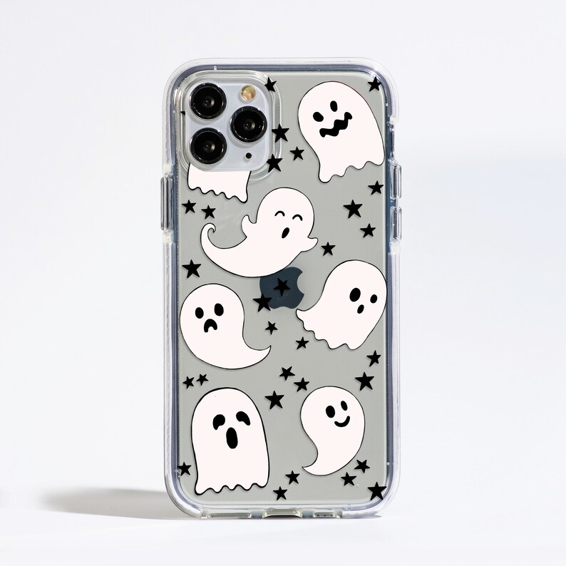 Halloween Ghosts Clear Protective Bumper Phone Case for Iphone Etsy