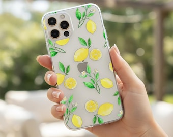 Lemons Clear Phone Case for iPhone, Samsung Google Pixel & OnePlus. Scratch-Resistant Print. MagSafe Compatible Lemons Clear Phone Case for iPhone, Samsung Google Pixel & OnePlus. Scratch-Resistant Print. MagSafe Compatible