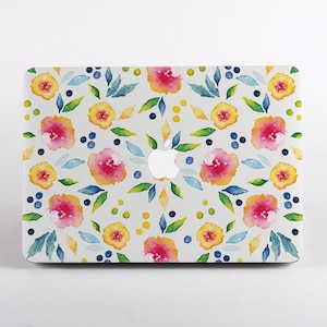 Spring Flowers MacBook Case | Fits Pro 14, Pro 13, Pro 16, Pro 15, Air 15, Air 13 | Cute and Durable Protection for MacBook Pro & Air Models