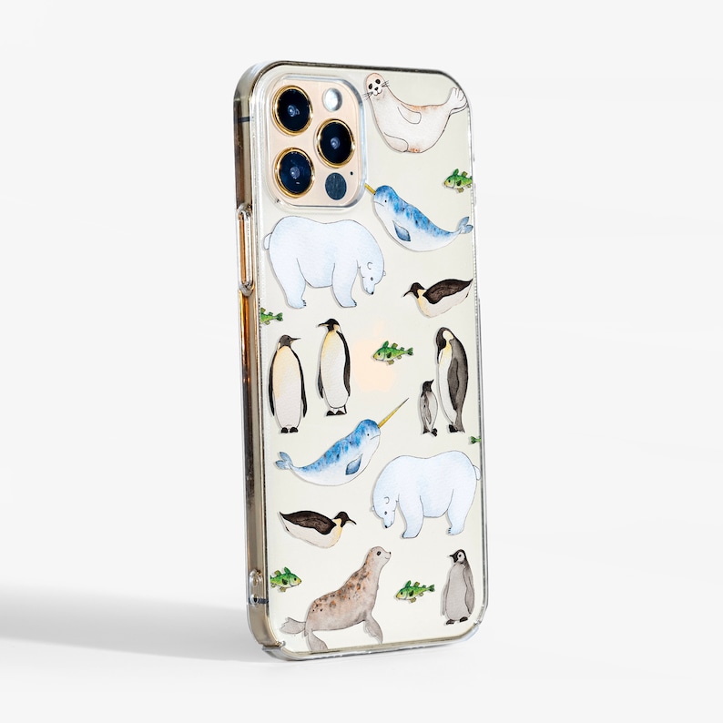 Arctic Animals Winter Phone Case fit for iPhone 14 Pro, 13, 12, 11, XR, 8, 7 & Samsung S21, S22, Google Pixel 5, OnePlus 9 and more image 2