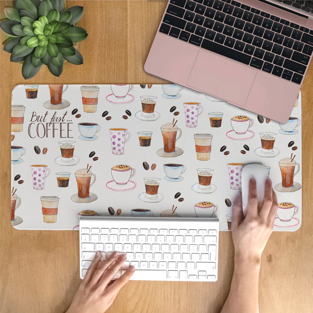 Coffee Desk Mat, Cute Desk Pad, Extra Large Mousepad, Soft Anti-slip ...