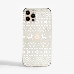 Gestrickte Weihnachtspullover Handyhülle für iPhone 16, iPhone 15, iPhone 14, iPhone 13, Samsung S21, Galaxy S20, Google Pixel, OnePlus 9 & mehr