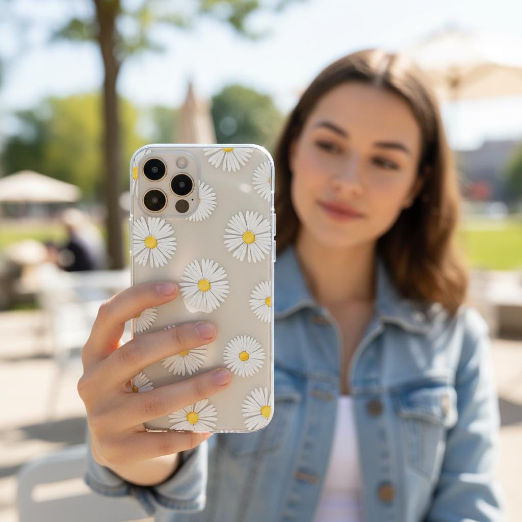 Daisy Flowers Clear Phone Case for Iphone, Samsung & Google Pixel