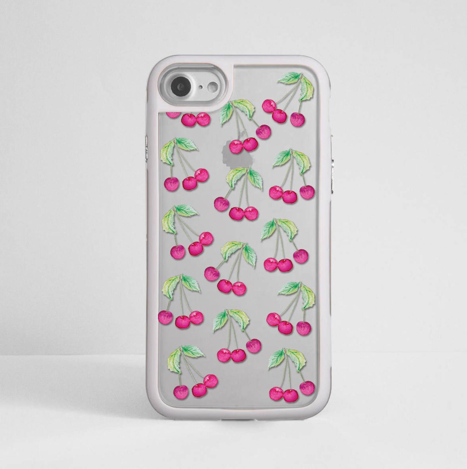 Cherries Rubberized Phone Case for Iphone 7 7 Plus Iphone 8 Etsy