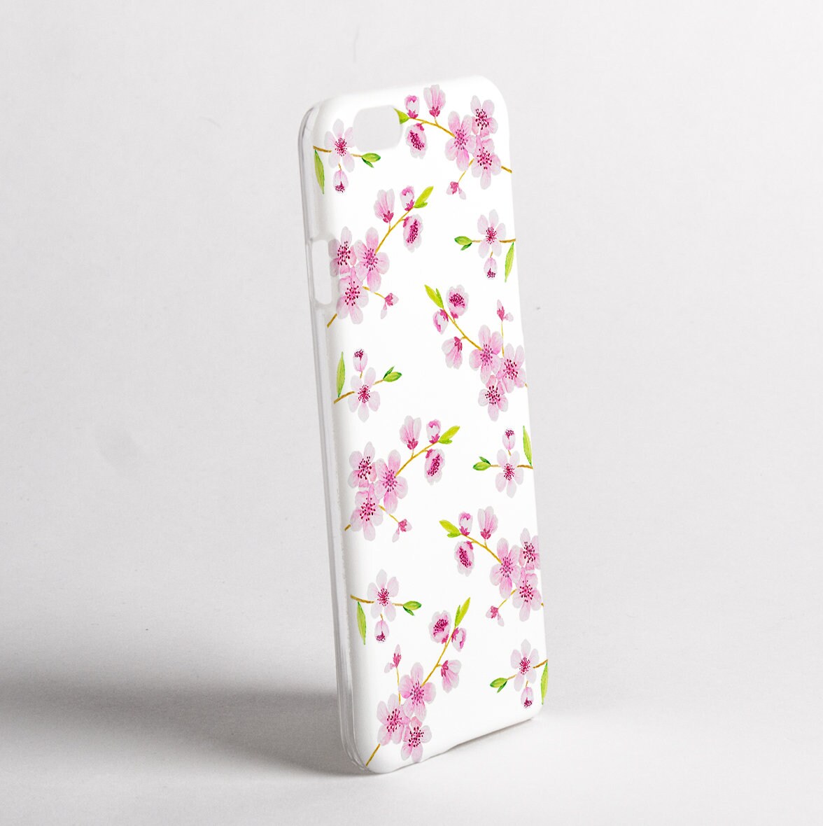 Lovecases White Cherry Blossom Gel Case - For iPhone 15 Pro Max