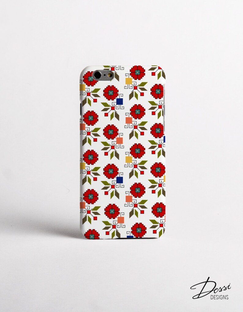 Embroidery Poppy Flowers Phone Case Design for Iphone Cases Etsy