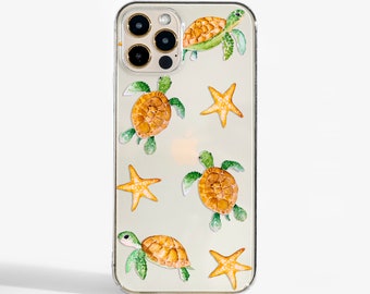 Cute Sea Turtles Phone Case for iPhone 14, 13, 12 Pro Max, 11, Samsung S21, S22, Google Pixel 5, OnePlus 9 and more