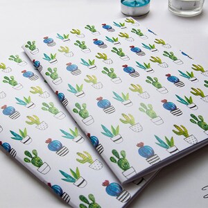 Cactus Notebook with 40 blank pages