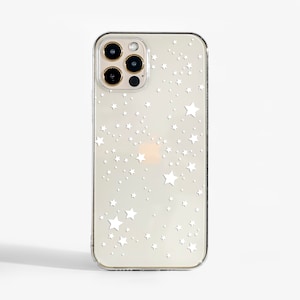 Coque de portable étoiles pour iPhone 14, 13, 12 Pro Max, 11, Samsung S21, S22, Google Pixel 5, OnePlus 9 et plus