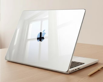 Crystal Clear MacBook Case, Hard Plastic Laptop Cover for MacBook Pro 13, Pro 14, Pro 15, Pro16, Air 13, Air 15, MacBook Neo, Hard Shell