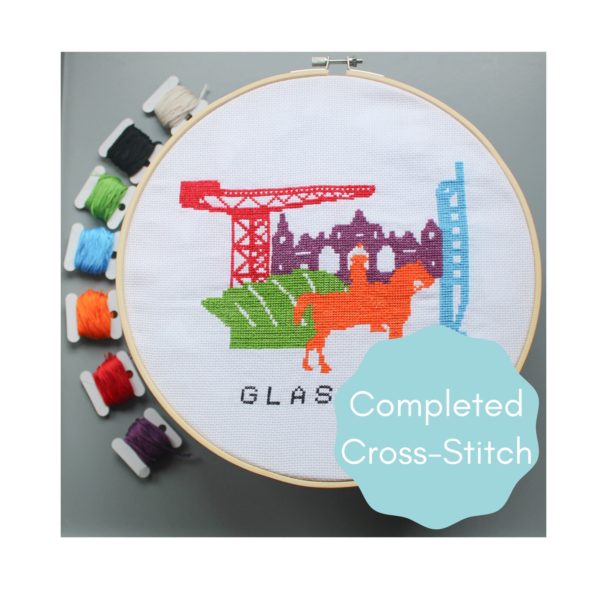 Alice by Omri Koresh Modern Cross Stitch Art Kit, 28 Count 1x1