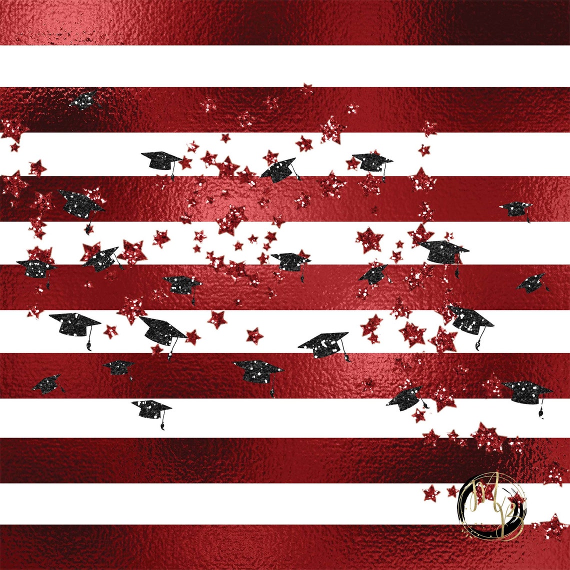 Maroon Graduation Digital Paper Download Sparkling Glitter - Etsy