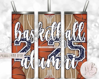 Navy Basketball Alumni 2025 Tumbler Wrap Sublimation Download • DIY Print and Press