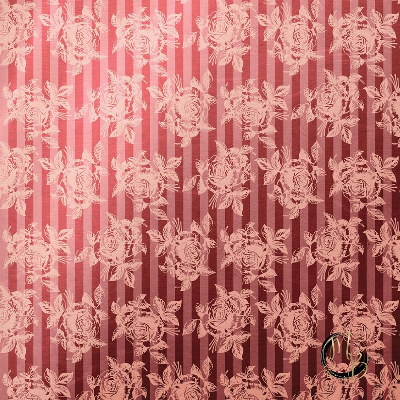 background clipart graphics 10 12x12 JPG /& PDF Mauve Pink Rose Digital Paper Download with a slight metallic foil texture printable papers