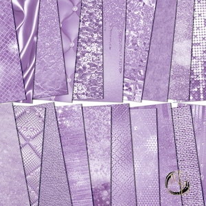 Lavender Luxury Scrapbook Paper Download • Luxurious Design Glitter and Foil • Printable Paper Crafts 20 12x12 JPG