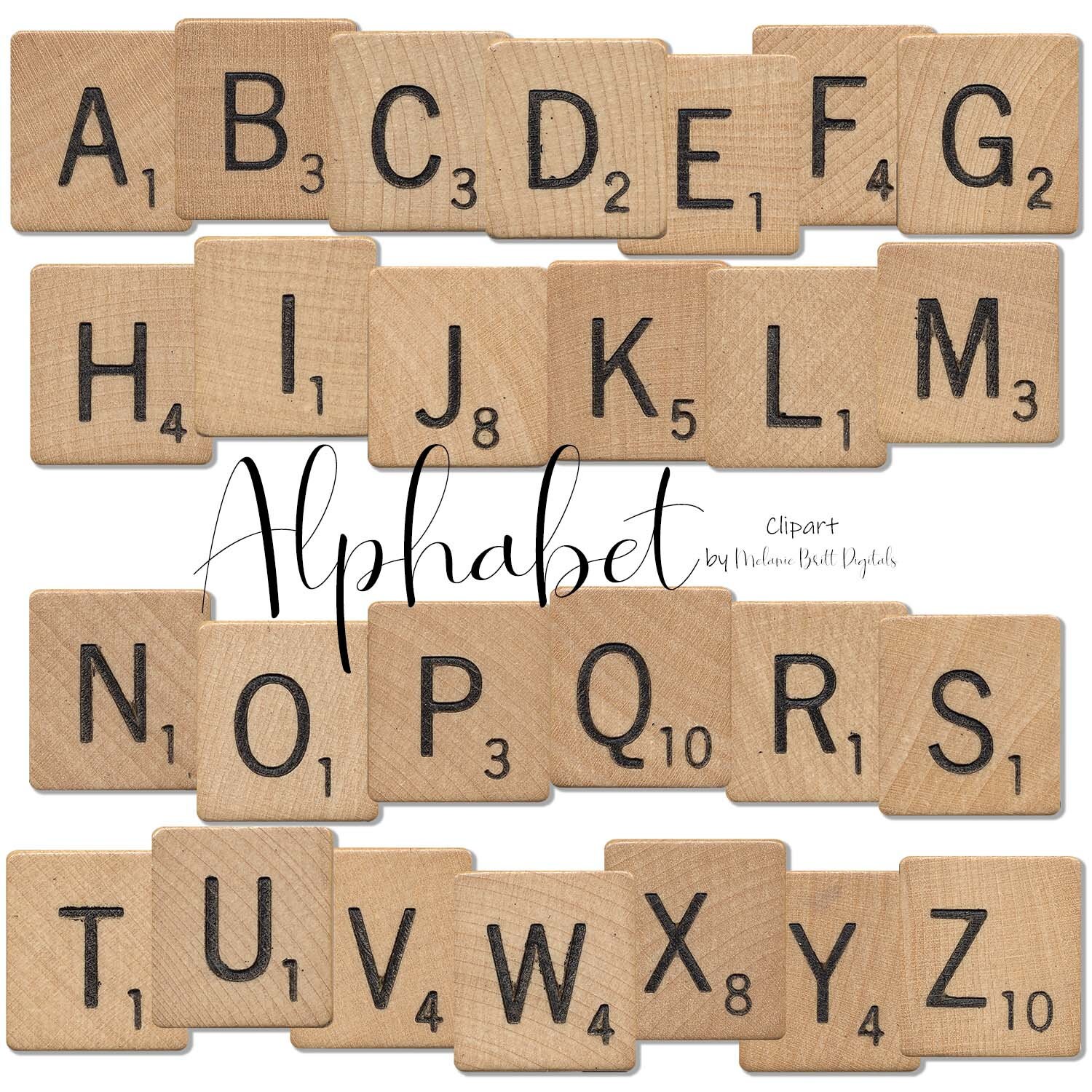 wood scrabble alphabet clipart printable pdf scrabble tiles etsy