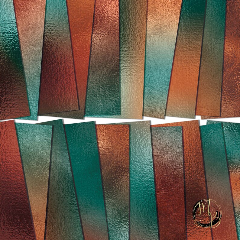 Download Ombre Digital Paper Download copper patina color ...
