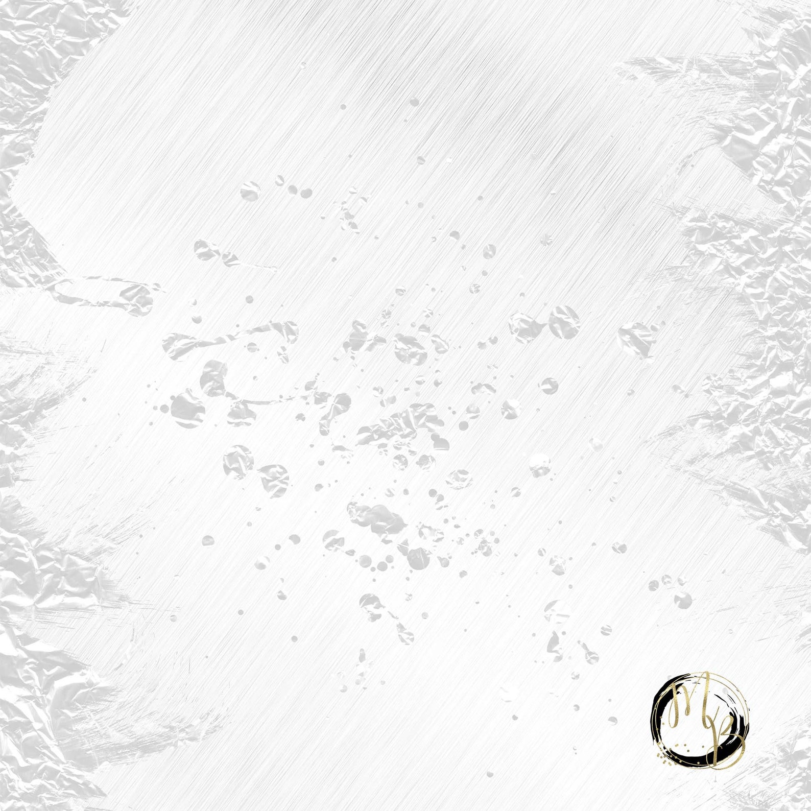 White Foil Flake Textures Digital Paper Download with crumpled Etsy